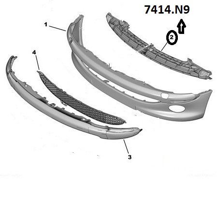 206 ÖN TAMPON İÇ TUTUCU 